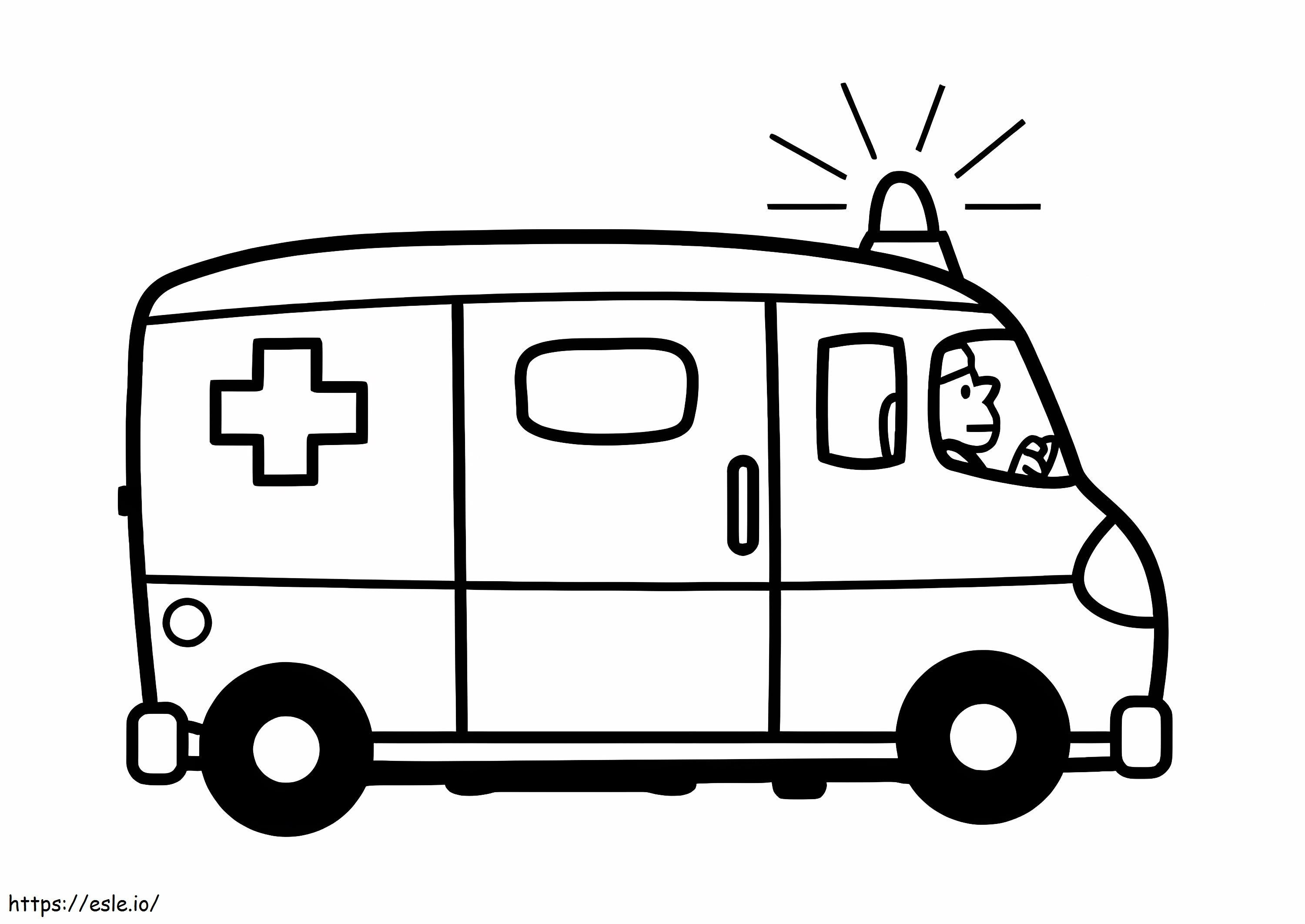 Ambulansı Kullanan Adam boyama