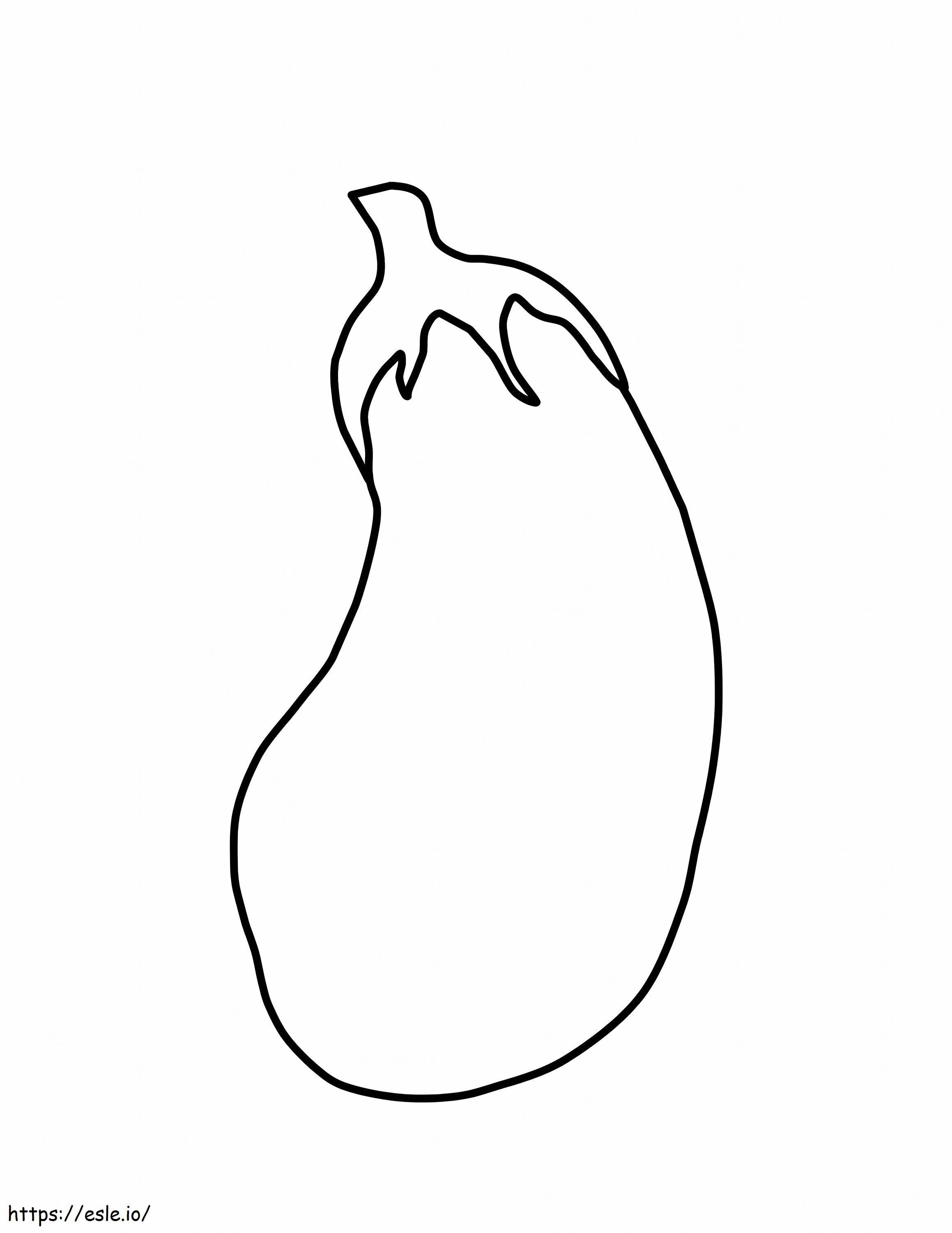 Eggplant 1 coloring page
