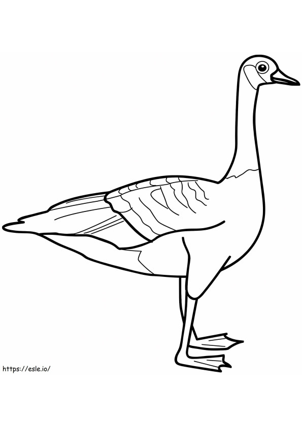 Perfect Goose coloring page