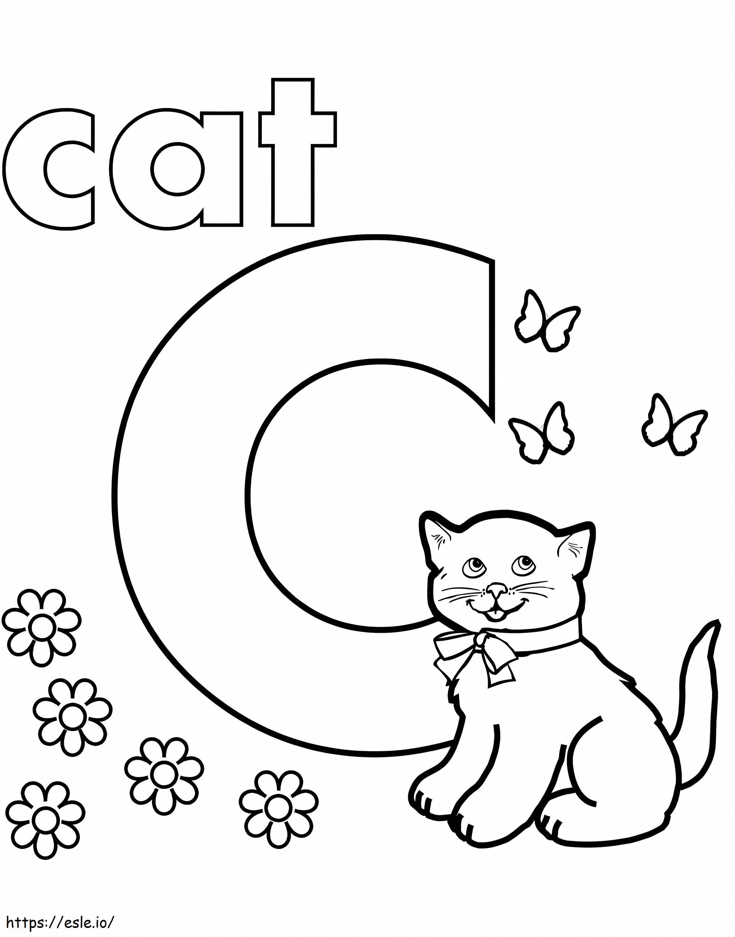 Letter C 2 coloring page