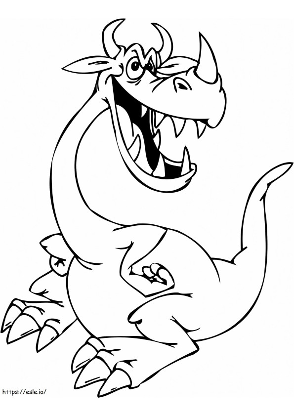 Despicable Dragon coloring page