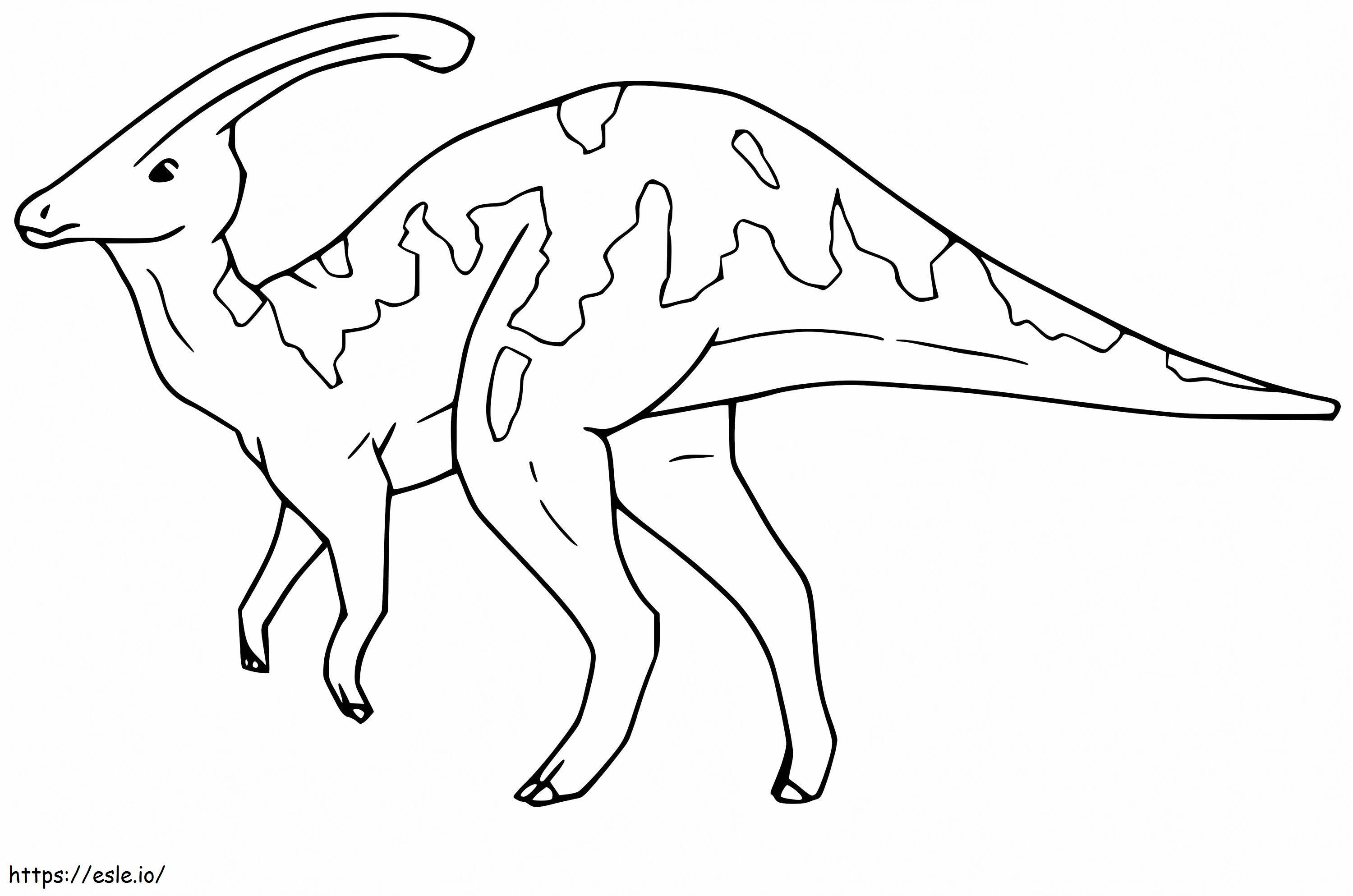 Coloriage Parasaurolophus 3 à imprimer dessin