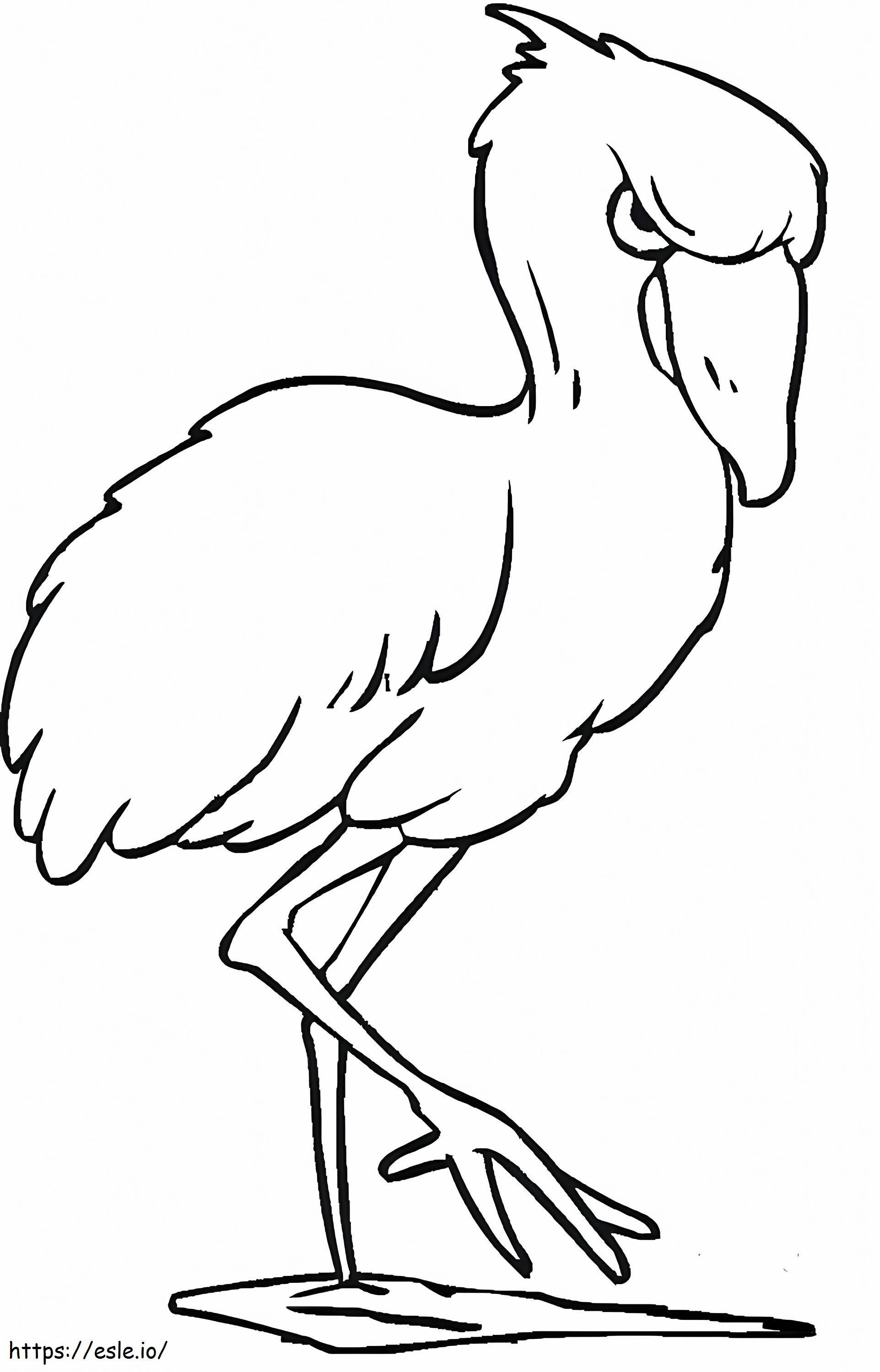 Vauva Flamingo värityskuva