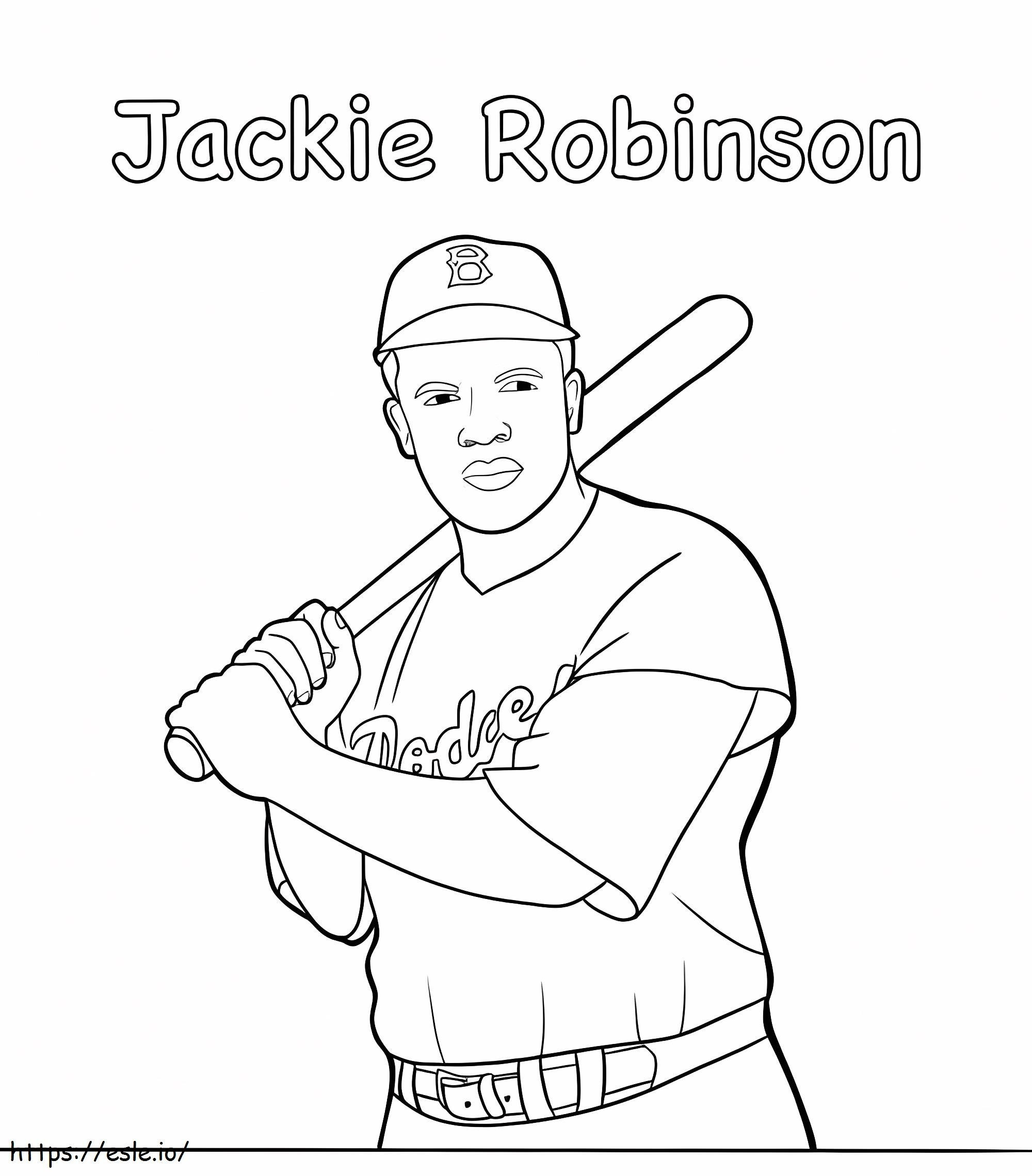 Jackie Robinson9 kleurplaat kleurplaat