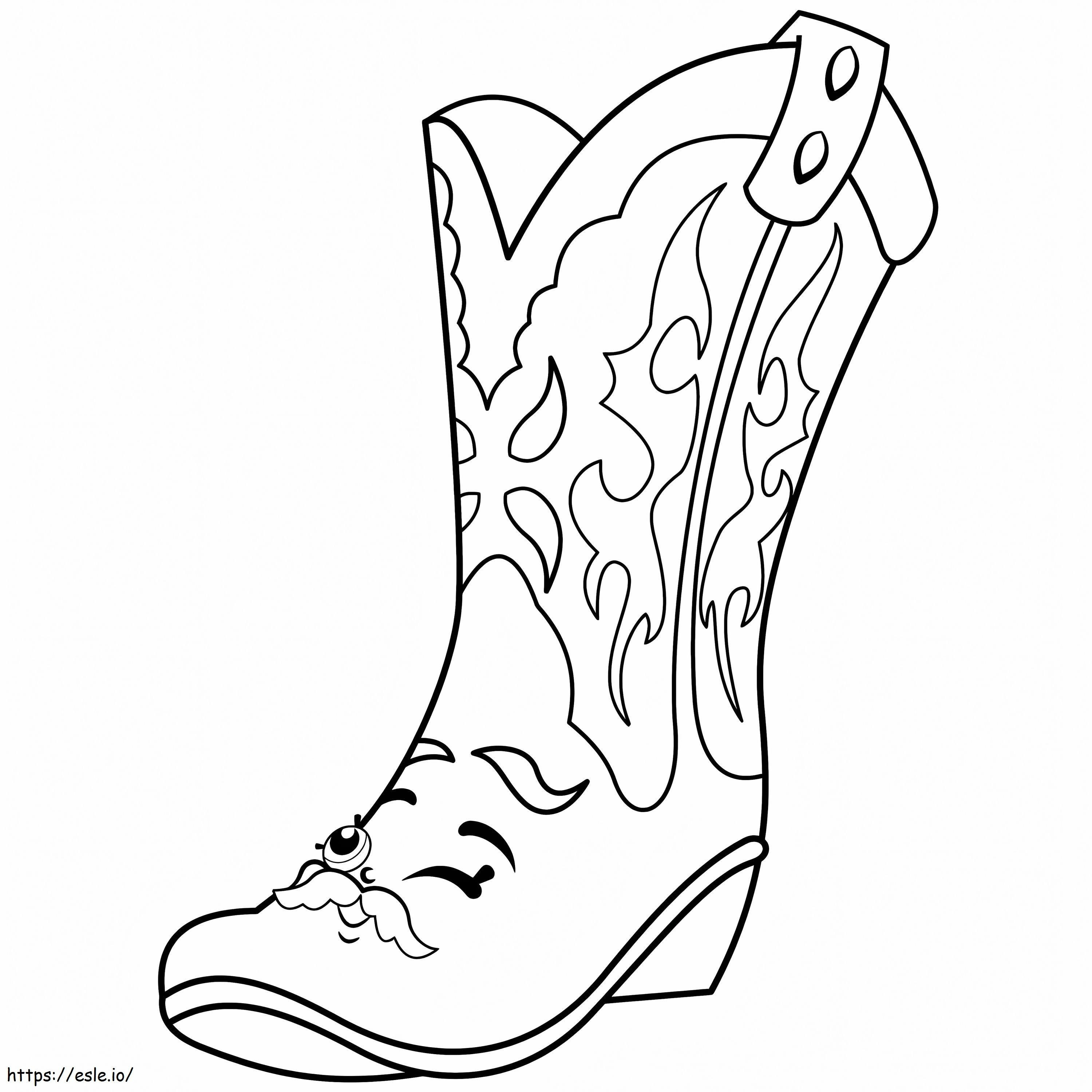 Betty Boot Shopkins coloring page