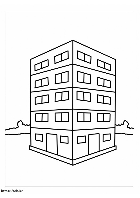 Nice Building coloring page