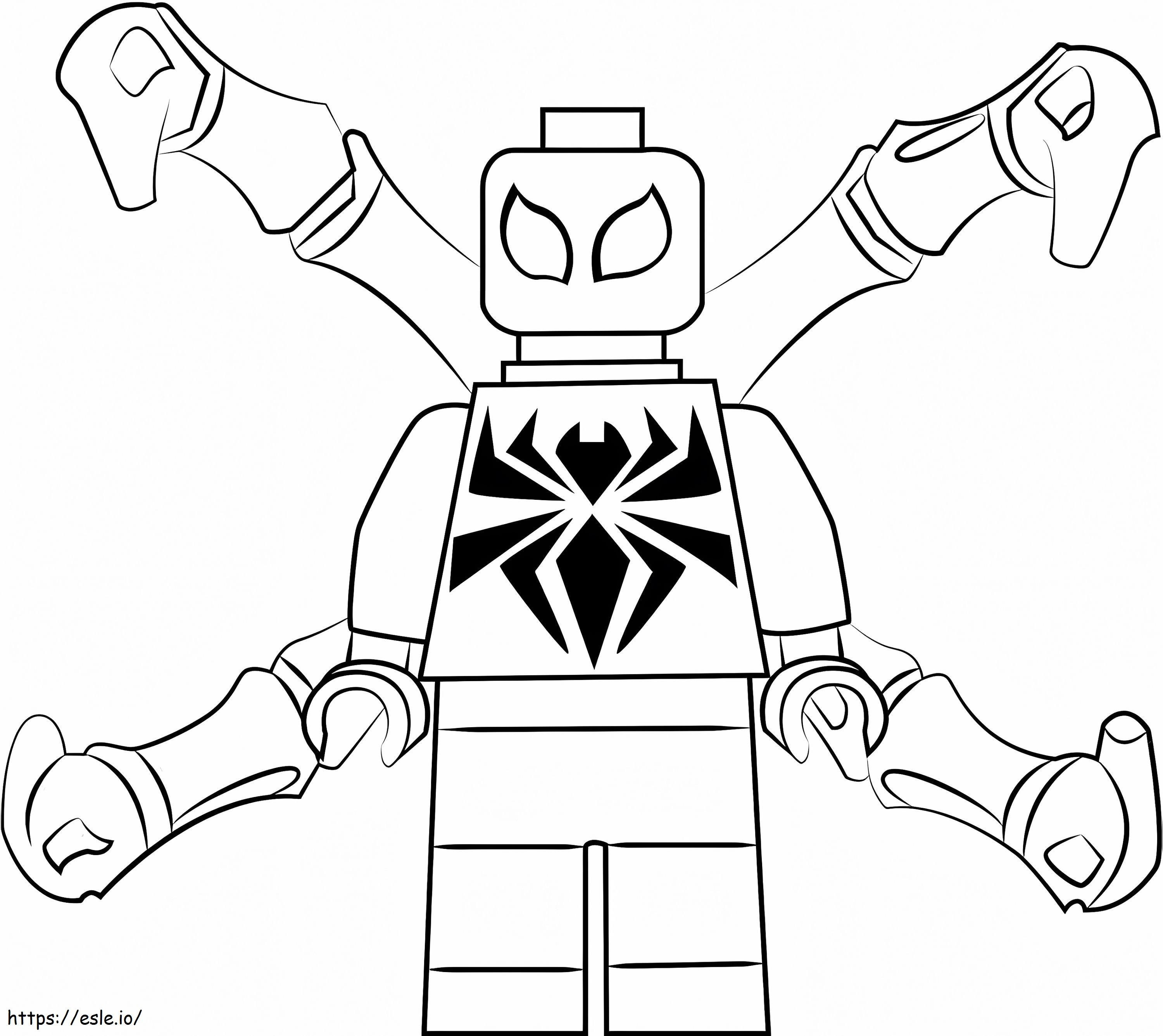 Lego Iron Spiderman 1 coloring page