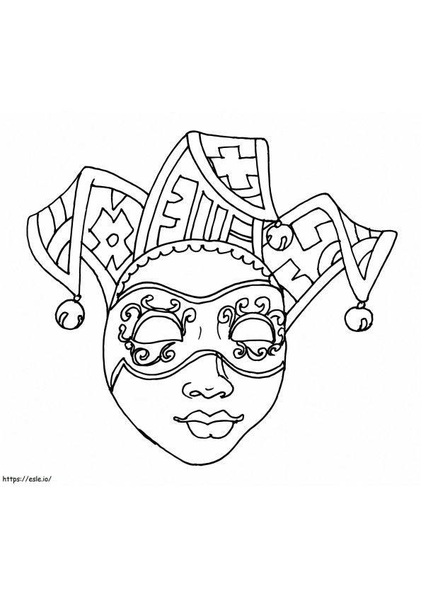 Mark Of The Venice Carnival coloring page