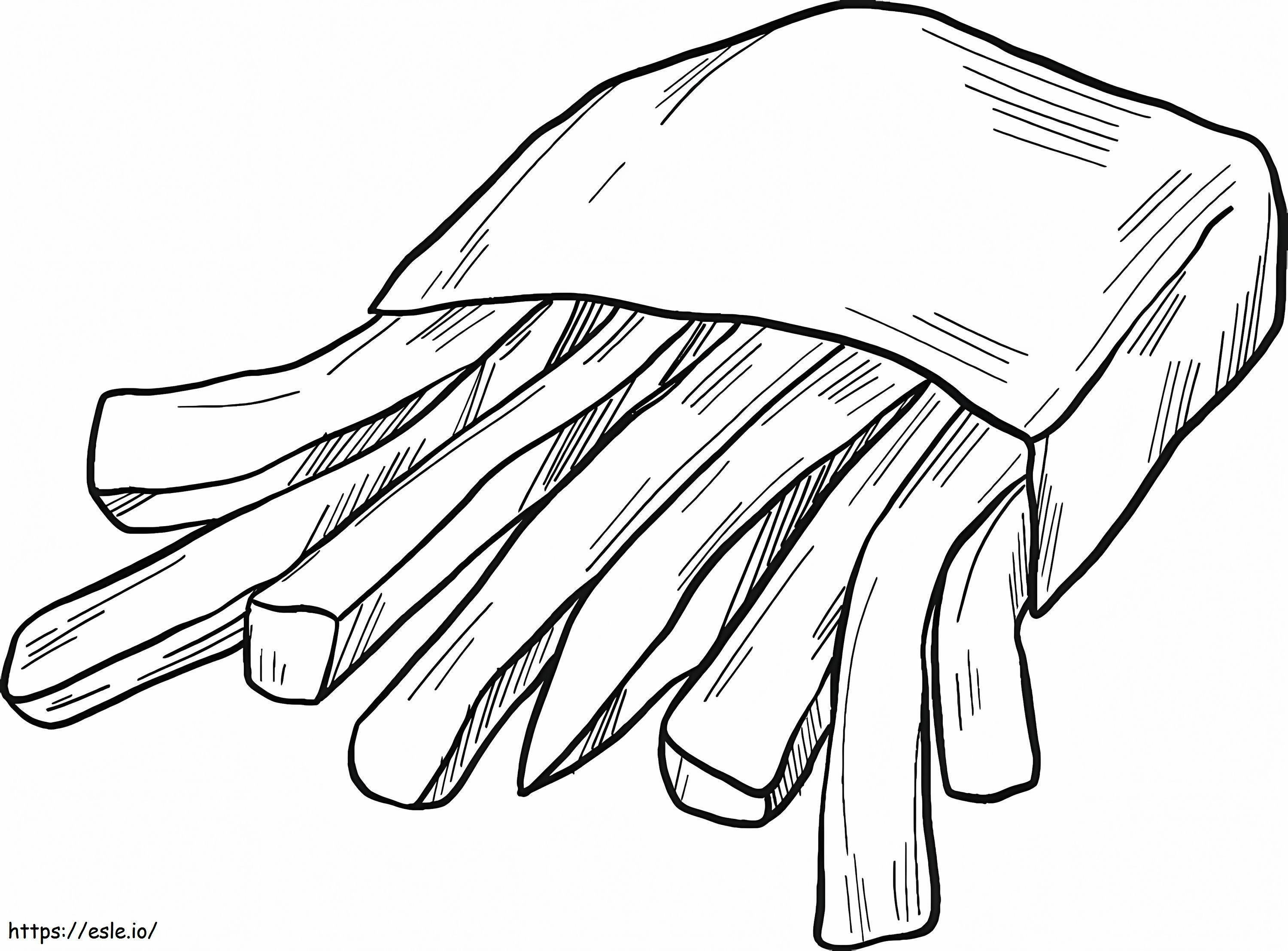 French Fries 1 coloring page