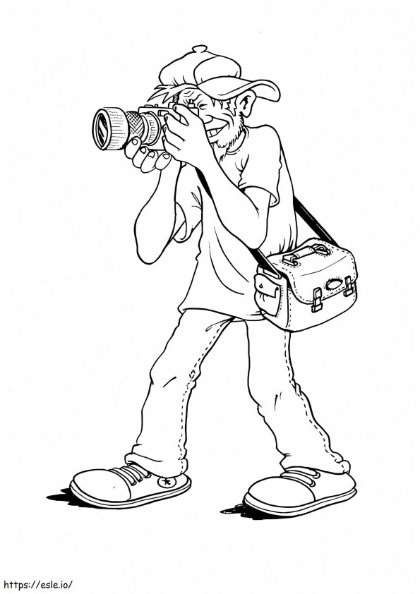 Photographer 6 coloring page