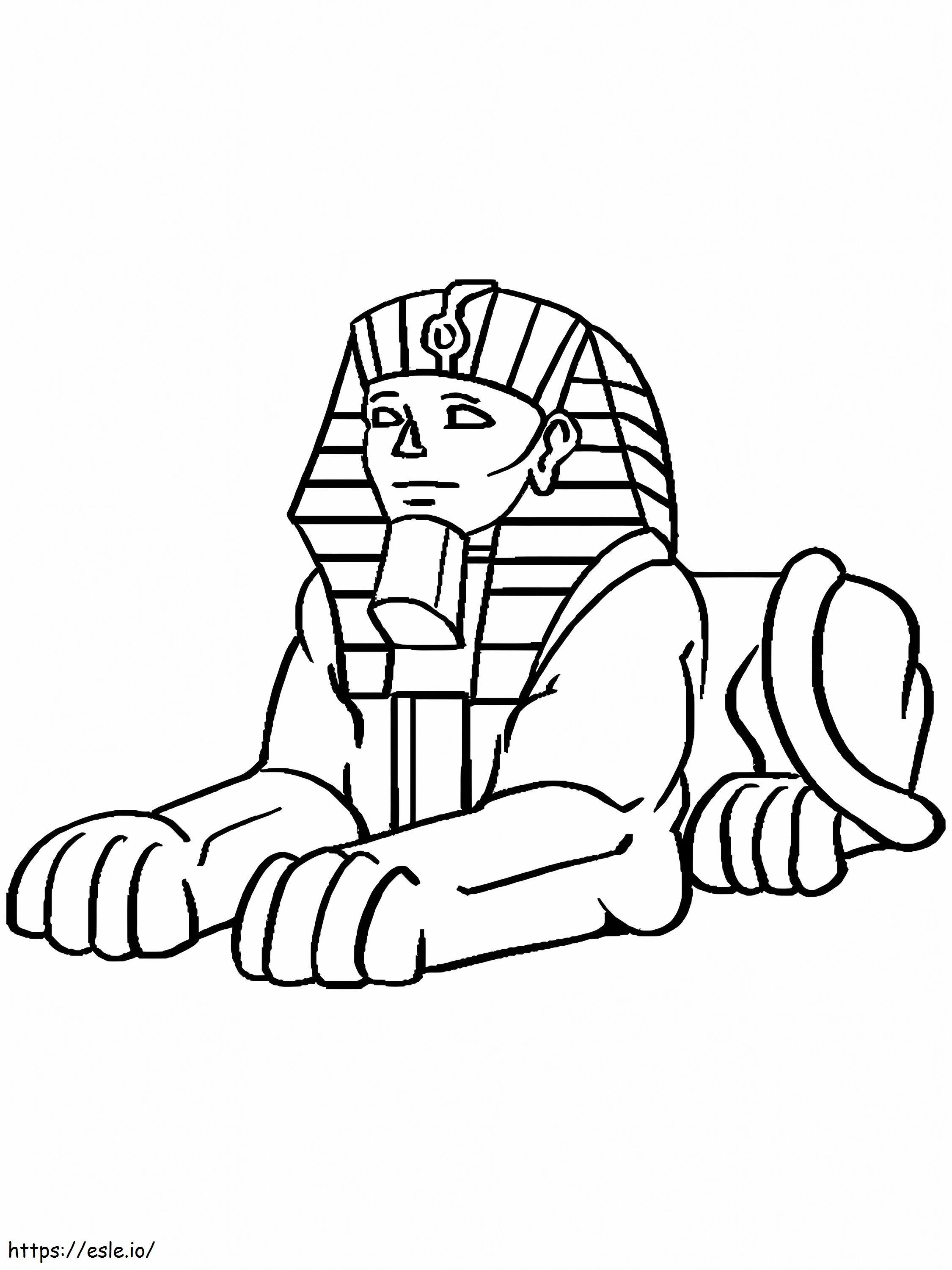 Free Printable Sphinx coloring page