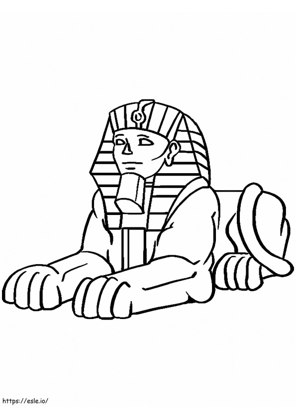 Free Printable Sphinx coloring page