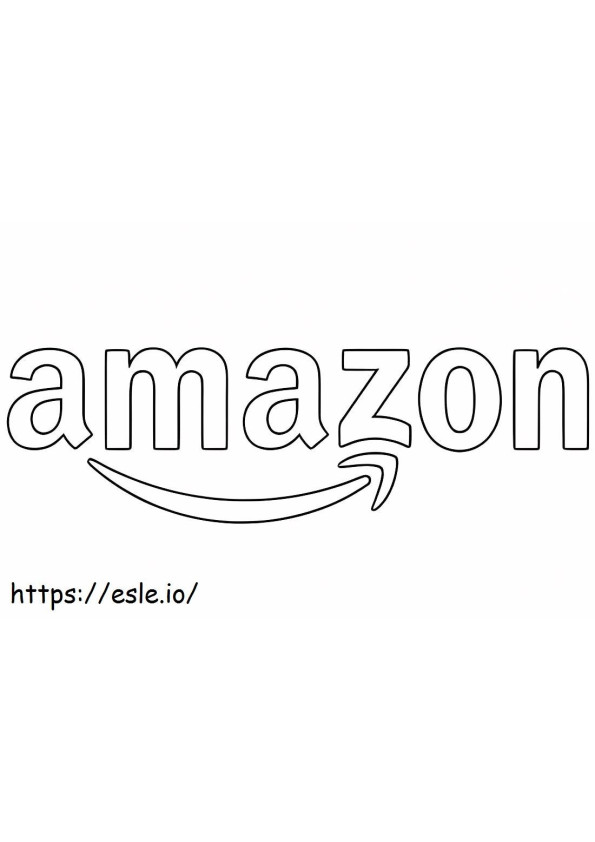 Coloriage Logo Amazone à imprimer dessin