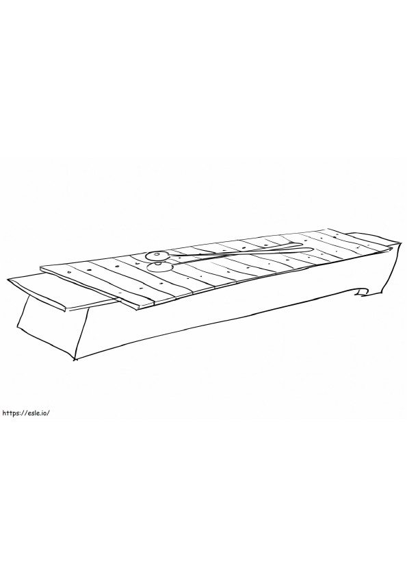 Xylophone Normal 2 coloring page