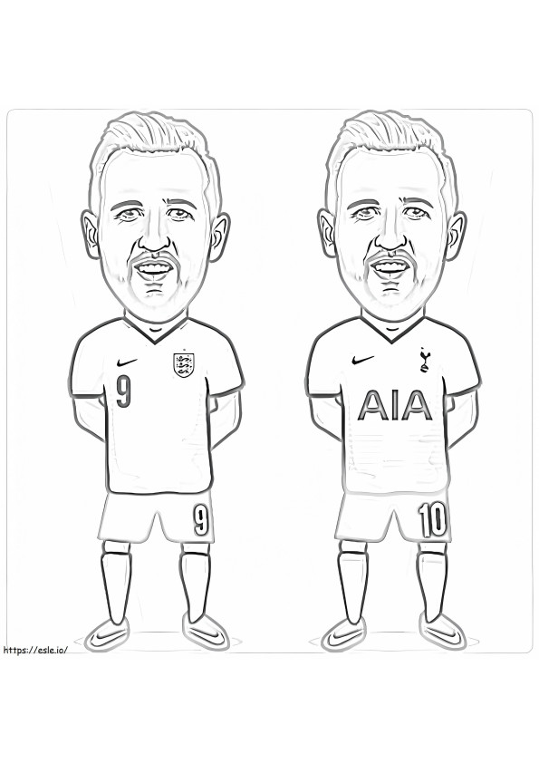 Harry Kane 10 coloring page