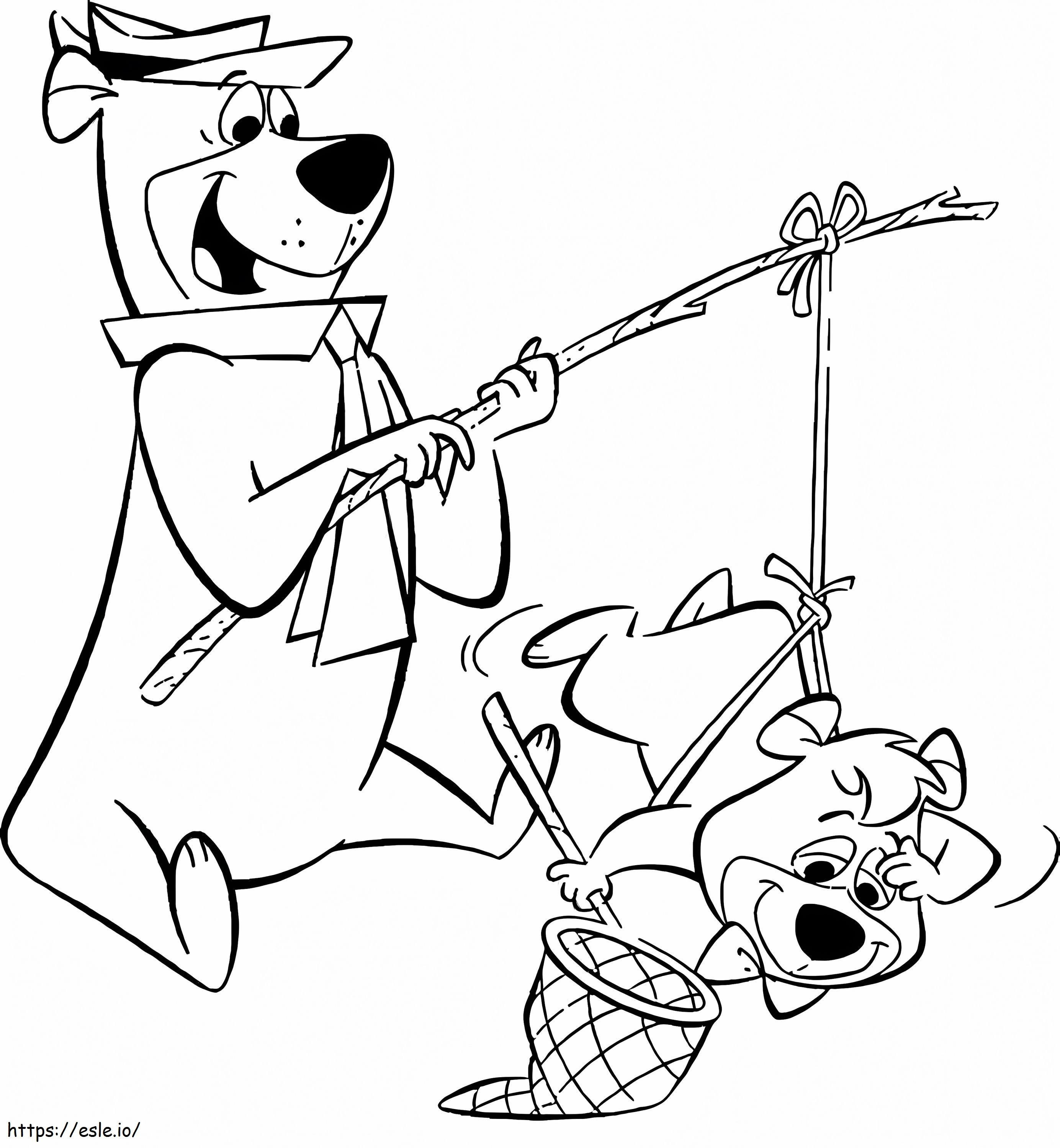Yogi Bear Y Boo Boo coloring page