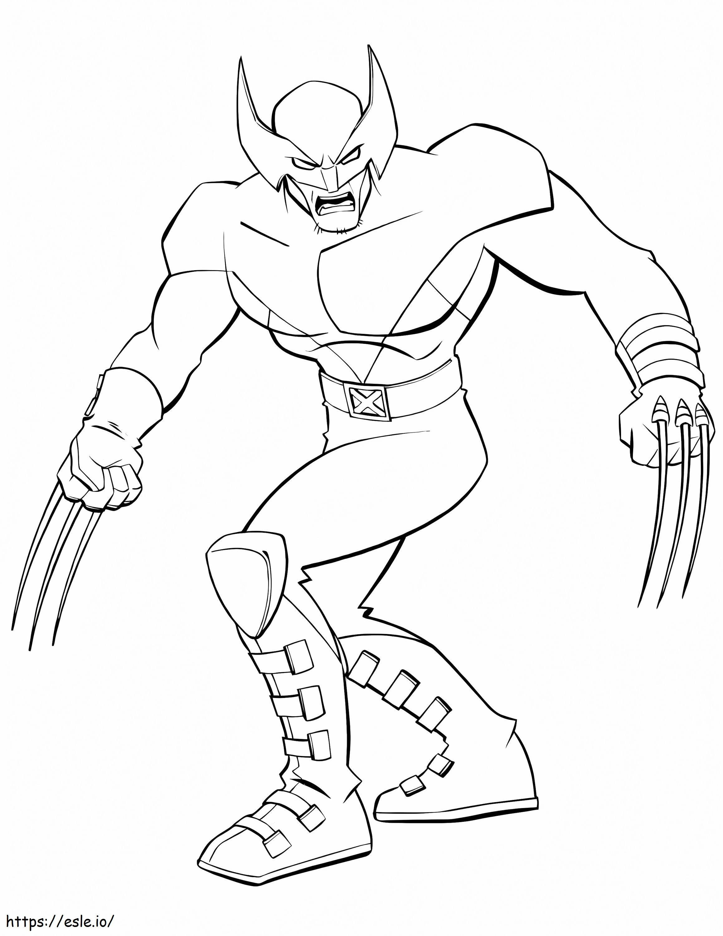 Wolverine de colorat