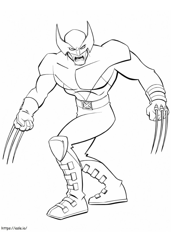 The Wolverine coloring page