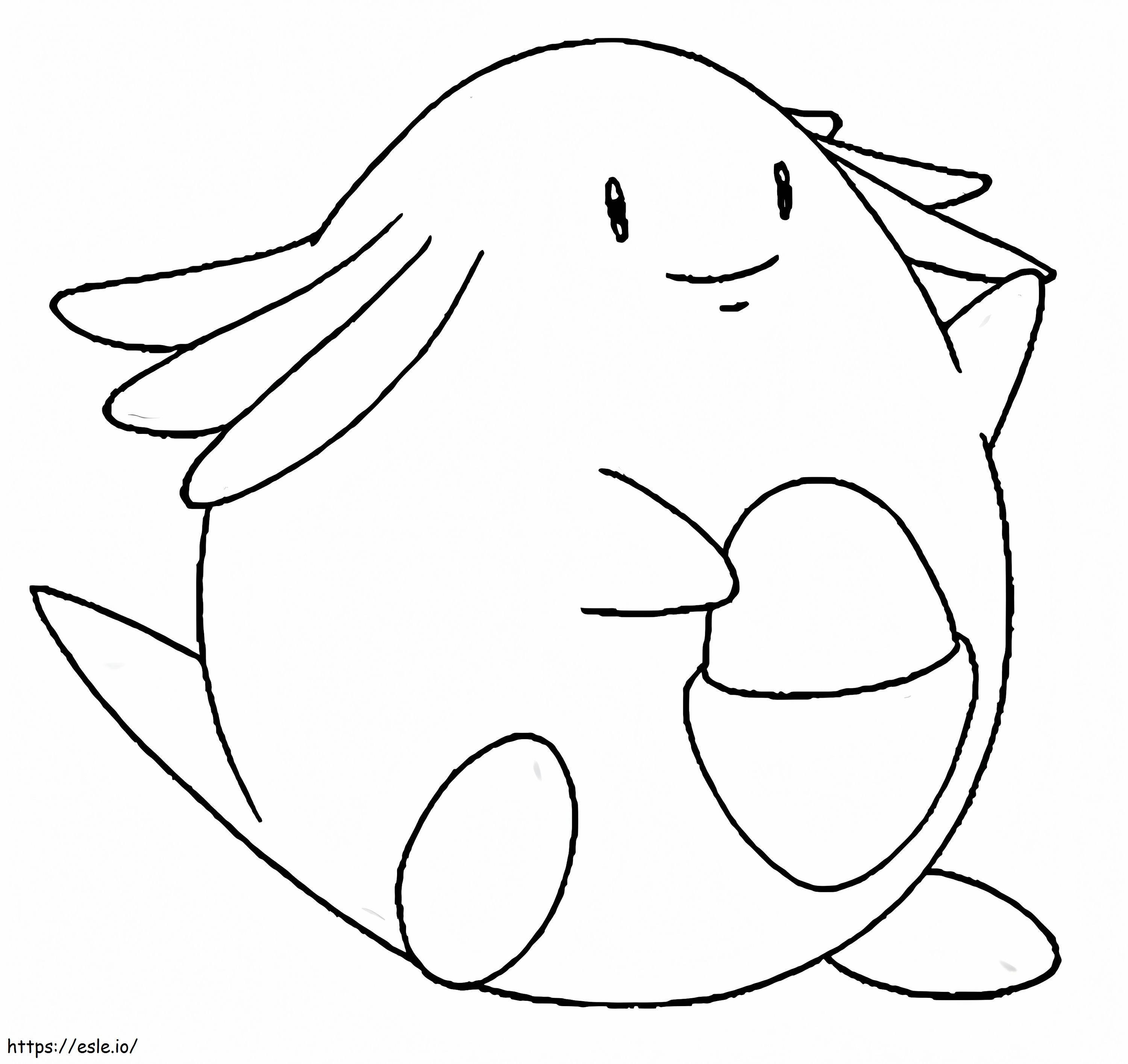 Printable Chansey coloring page