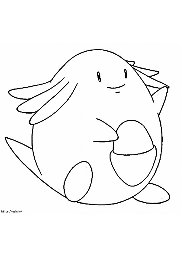 Printable Chansey coloring page