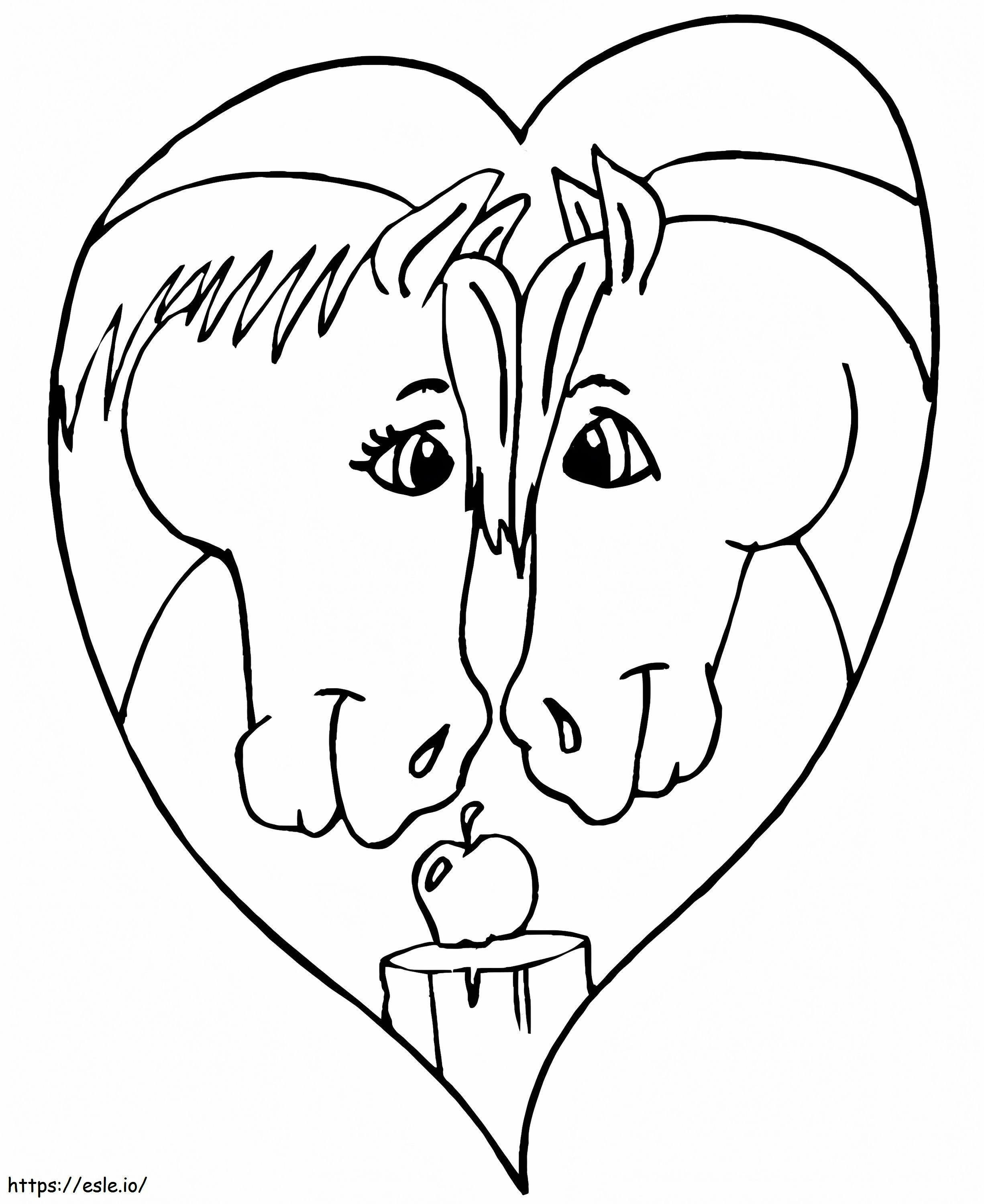 1541811783 Valentine Horse coloring page