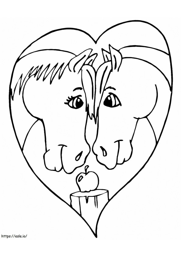 1541811783 Valentine Horse coloring page