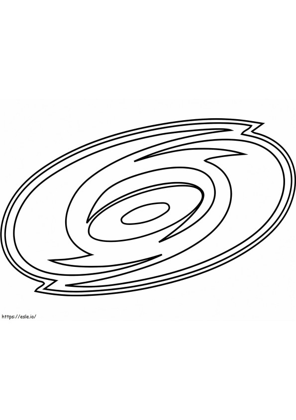 Carolina Hurricanes-logo kleurplaat