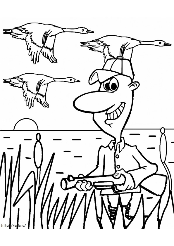 Hunting 2 coloring page