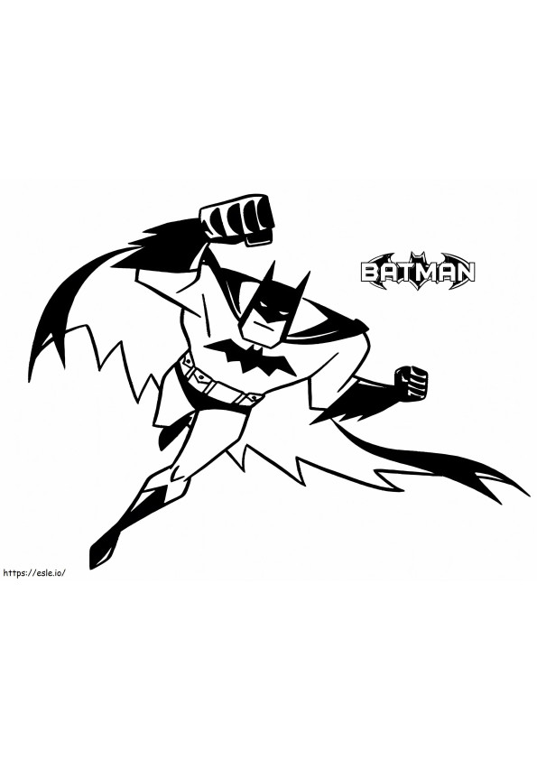 Serial Animasi Batman Gambar Mewarnai