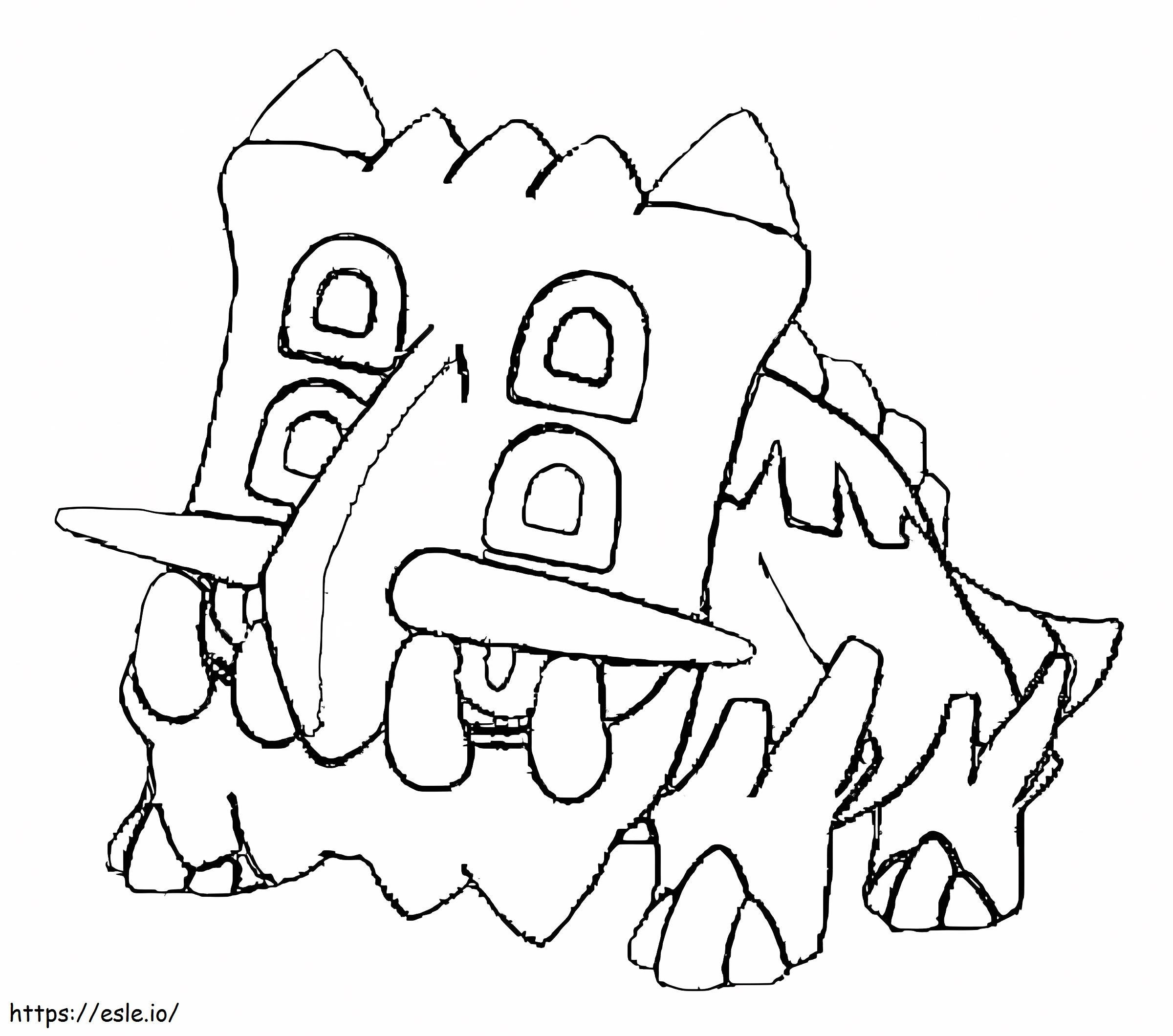 Bastiodon-Pokémon ausmalbilder