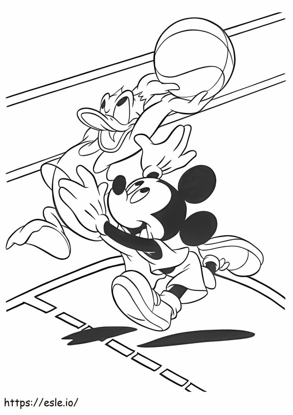 1539747044 Donald And Mickey coloring page