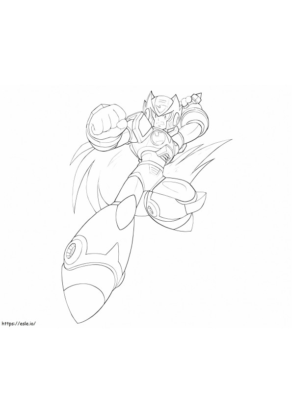 Mega Man 8 coloring page