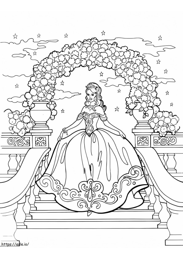 Geweldige prinses Leonora kleurplaat kleurplaat