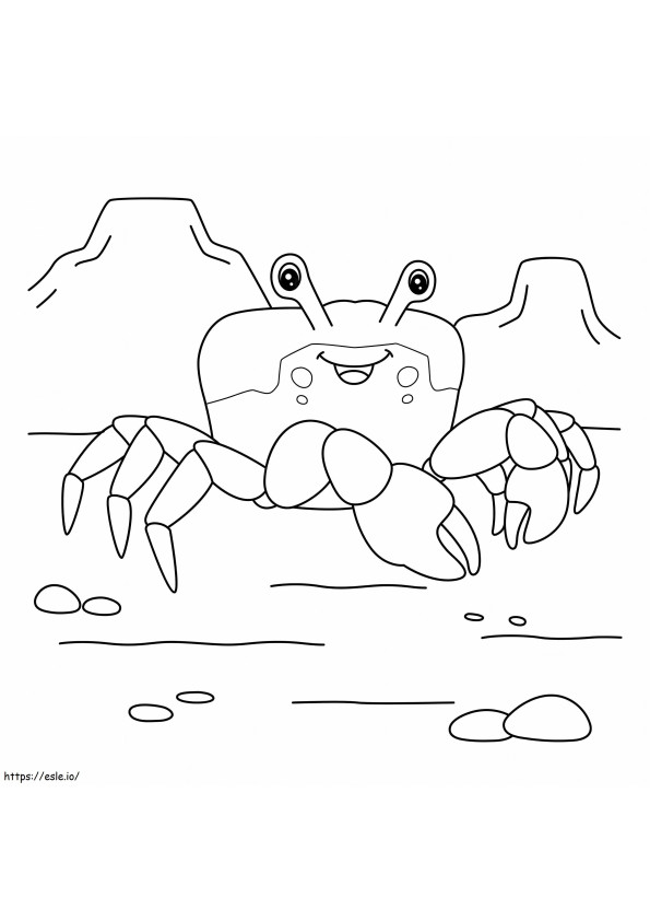 Crab care râde de colorat