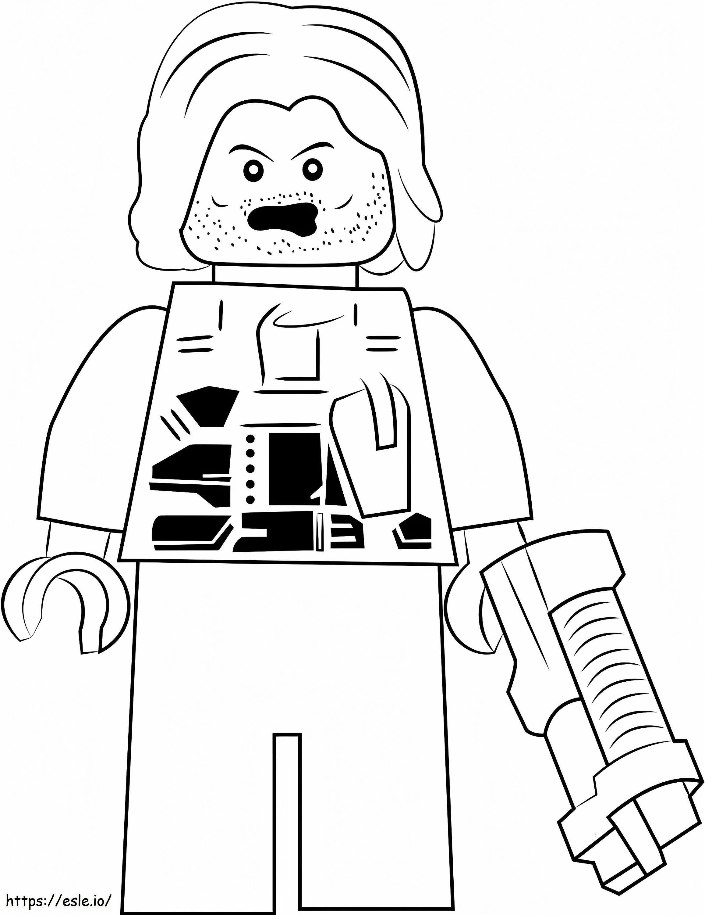 Zimowy żołnierz z Lego kolorowanka