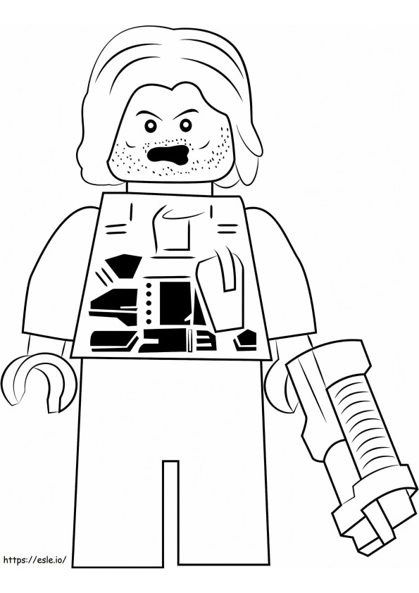 Lego Winter Soldier coloring page