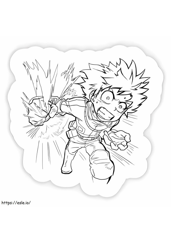Vihainen Izuku Midoriya Punch