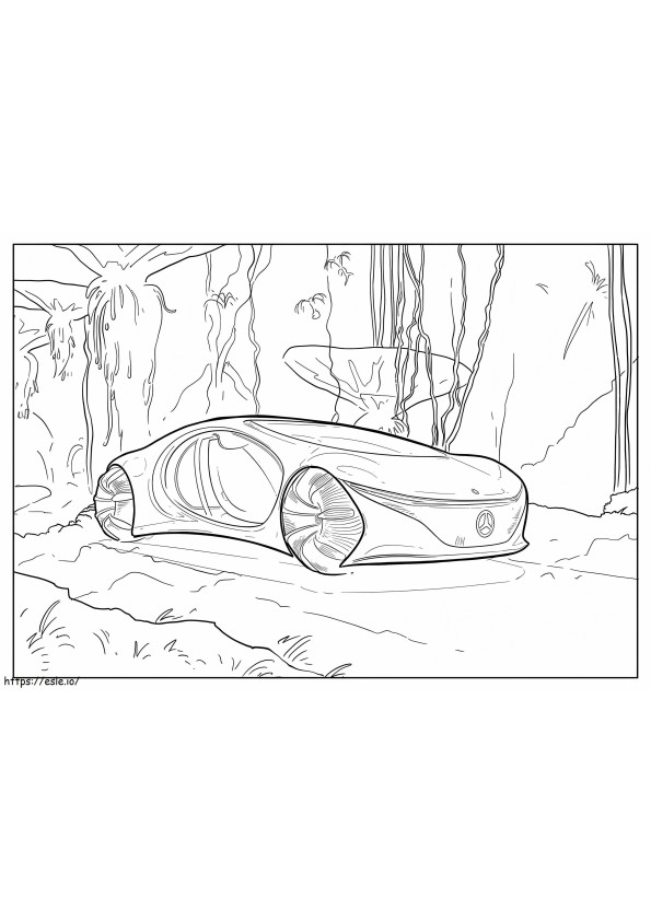 Mercedes Benz 2 Sports Car coloring page