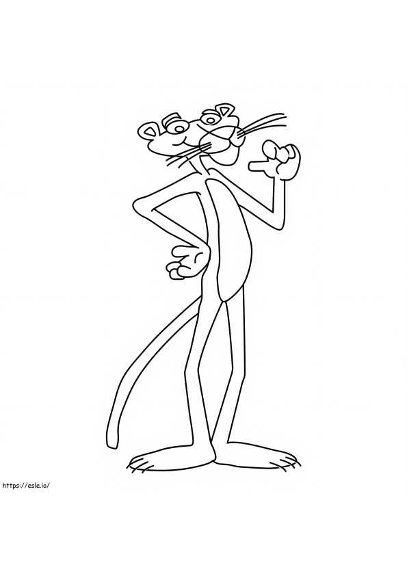 Pink Panther HD coloring page