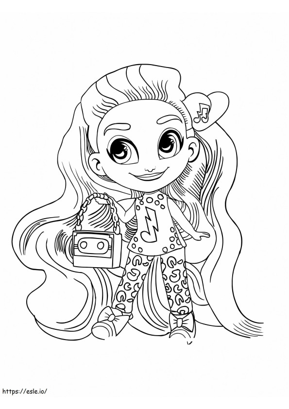Hairdorables 8 coloring page
