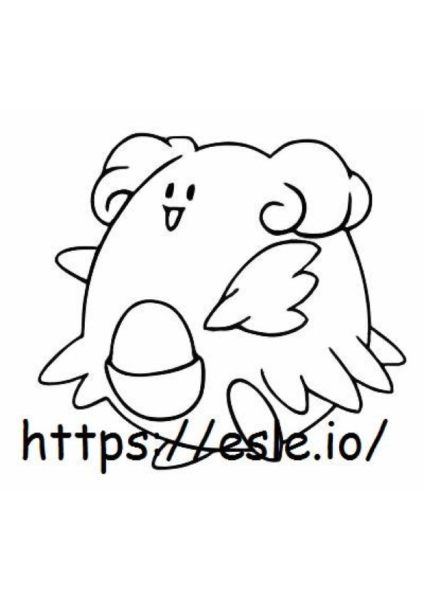 Blissey coloring page