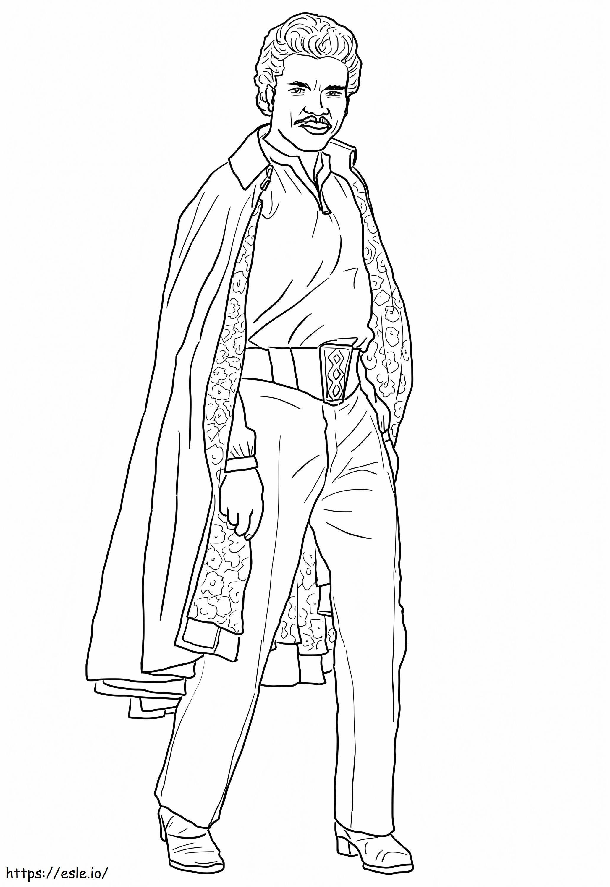 Lando Calrissia From Star Wars 704X1024 coloring page