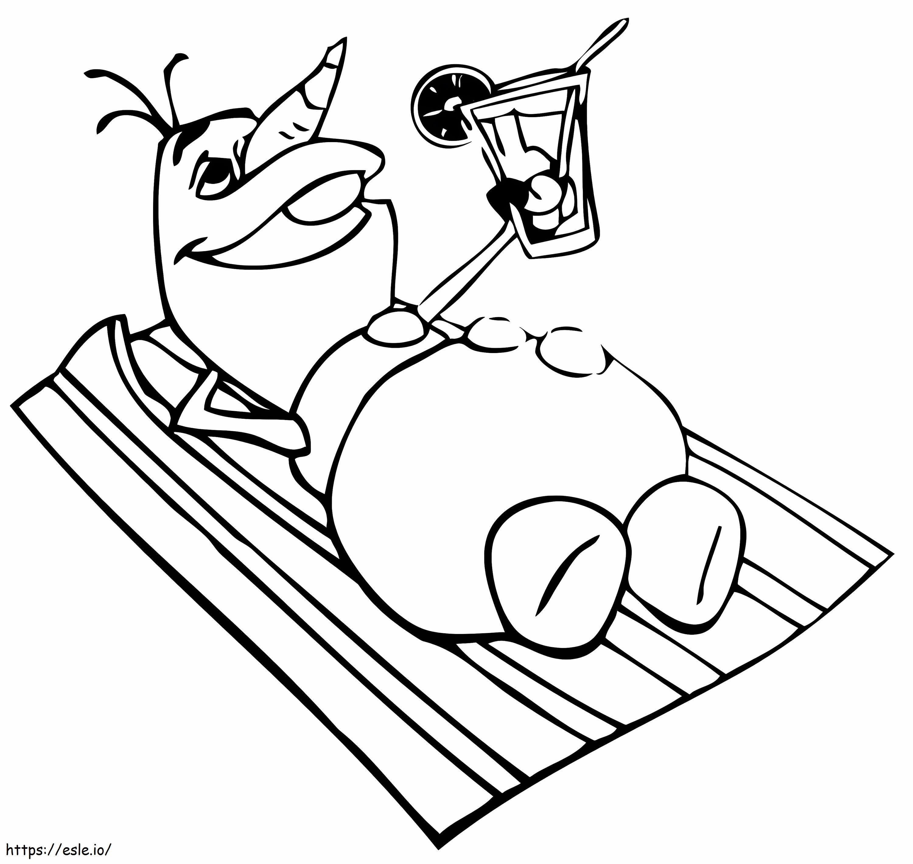 Olaf Relaxant coloring page