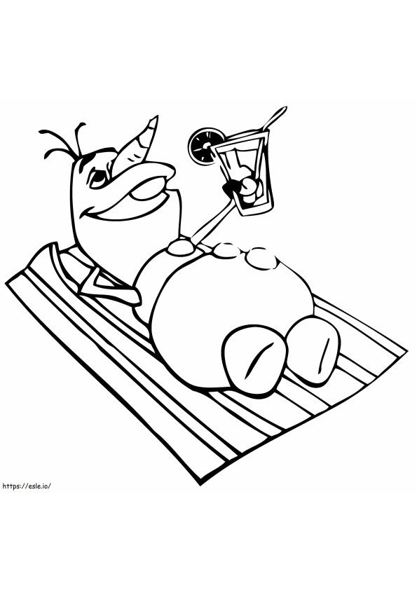 Olaf Relaxant coloring page