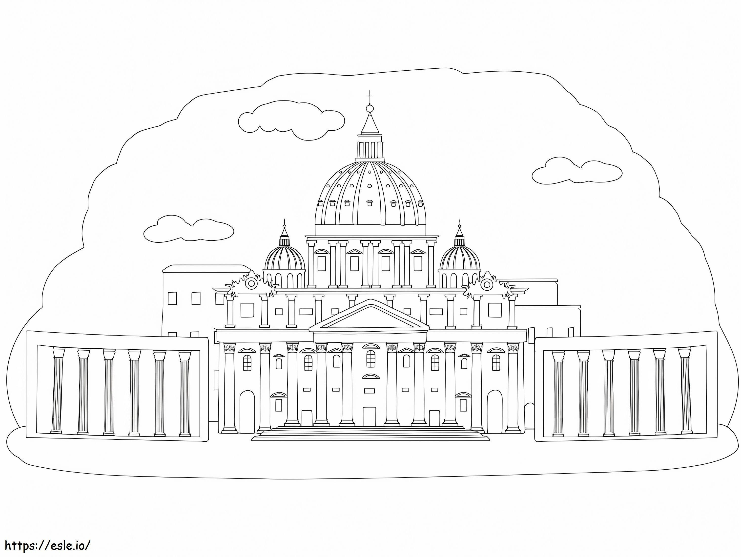 The Vatican coloring page
