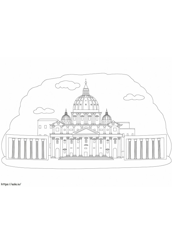 O Vaticano para colorir
