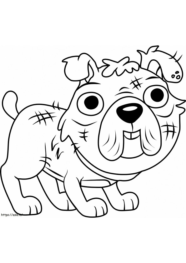 Stuffy From Pound Puppies coloring page