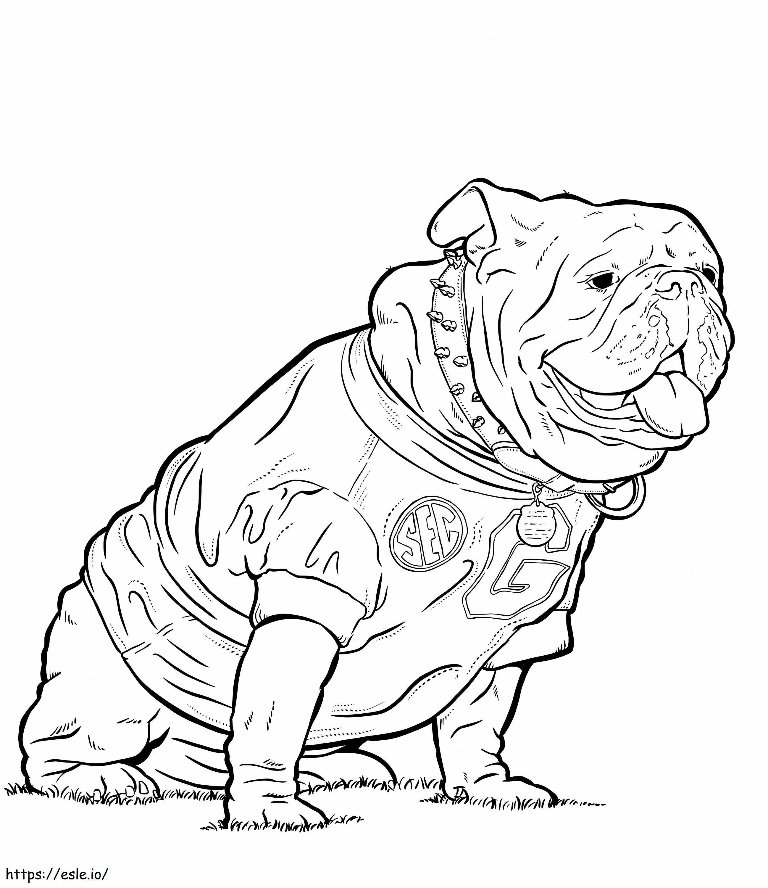 Coloriage Bulldogs de Géorgie à imprimer dessin
