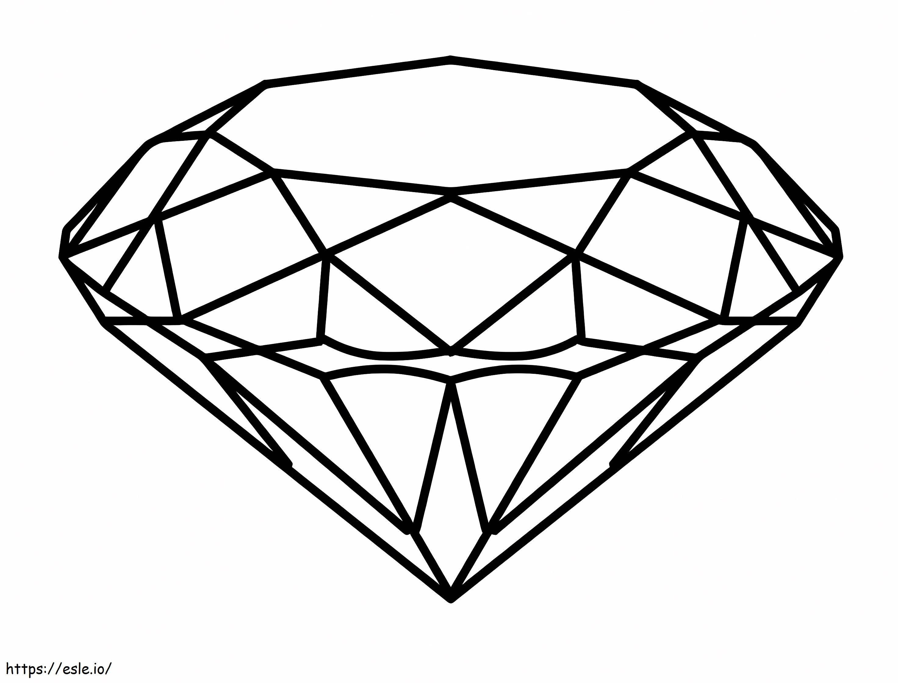 Un grande diamante da colorare