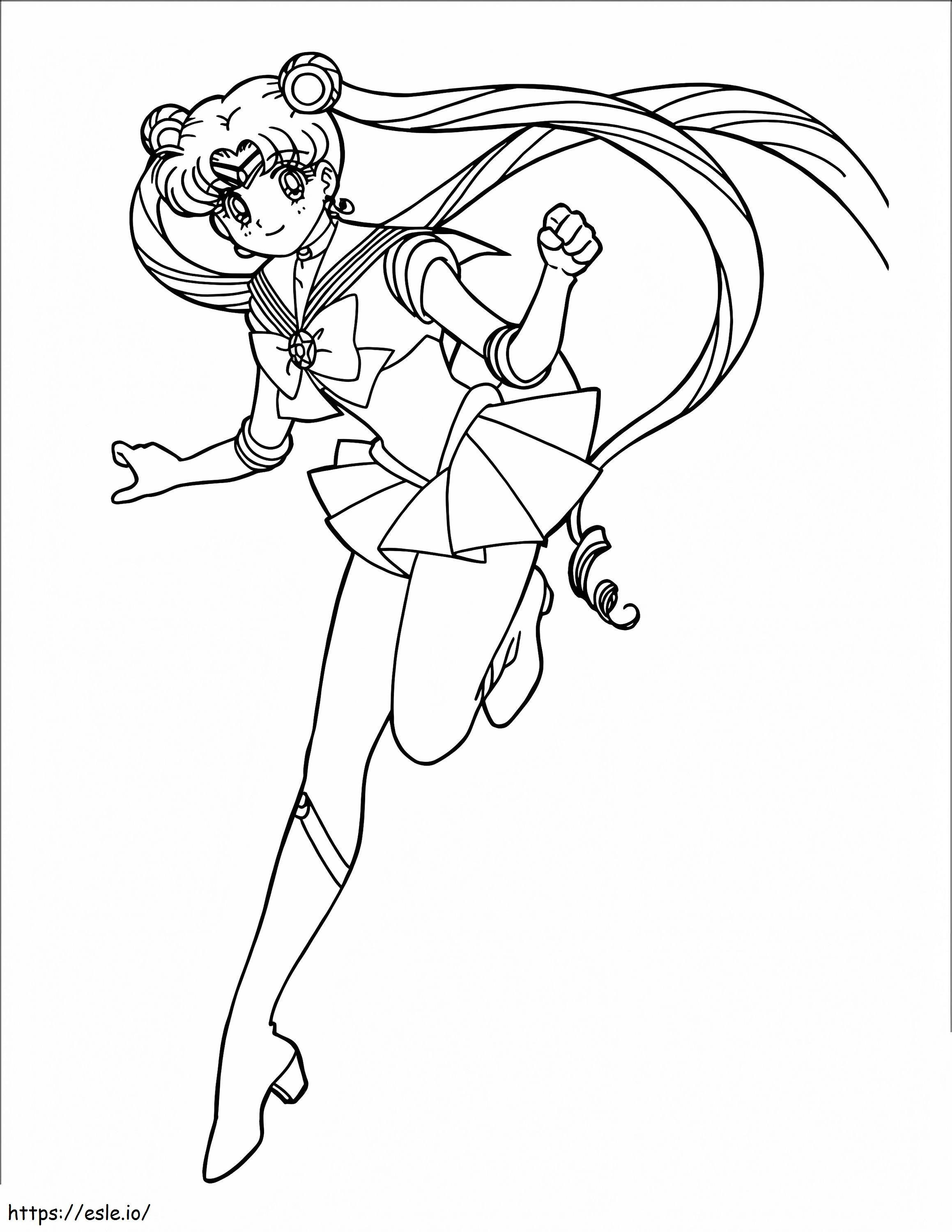 Lovely Sailor Moon coloring page